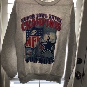 Dallas Cowboys Starter Vintage Super Bowl Champions Sweatshirt Size Extra Large